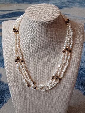 Multi-Strand Freshwater Rice Pearl Necklace 💫